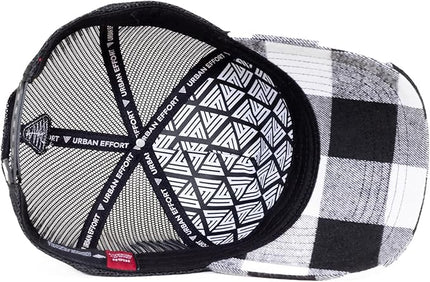 Urban Effort Mesh Back Cap - for Men and Women Baseball Hat 5-Panel Trucker Hat - Great Snapback Closure for Hunting & Hiking