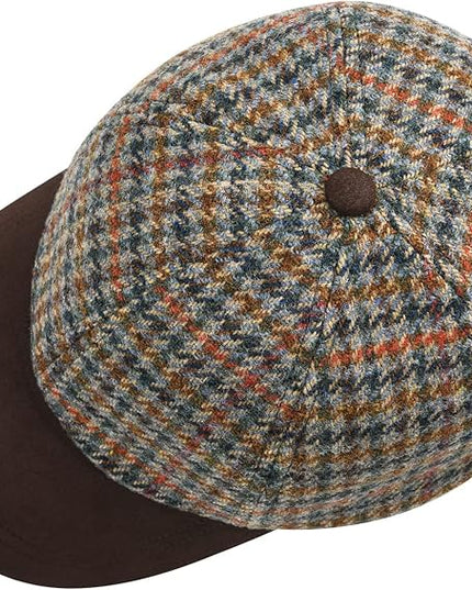 BOTVELA Wool Baseball Cap for Men Adjustable Unstructured Tweed Hat
