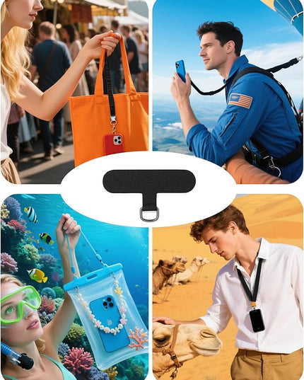 Fannoday Phone Tether Tab, 4 Pcs Universal Phone Lanyard Tab Used with Crossbody Strap, for Cell Phone Cases