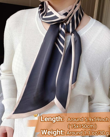 Dailyacc Hair Scarf for Women Fashion Silky Satin Headscarf Wrap Breathable Lightweight Neck Scarves For Handbag