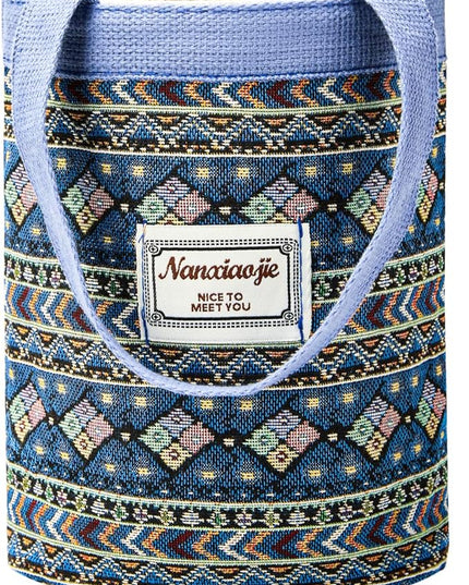 Women Tote Bag,Small Jute Casual Tote's Handbag Embroidered Personalized Bucket Bag,Reusable Grocery Shopping Bags