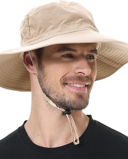 ZOORON Boonie Hat UPF 50+ Cooling Sun Hat for Men and Women,Wide Brim Bucket Hats with UV Protection for Safari Hiking Beach
