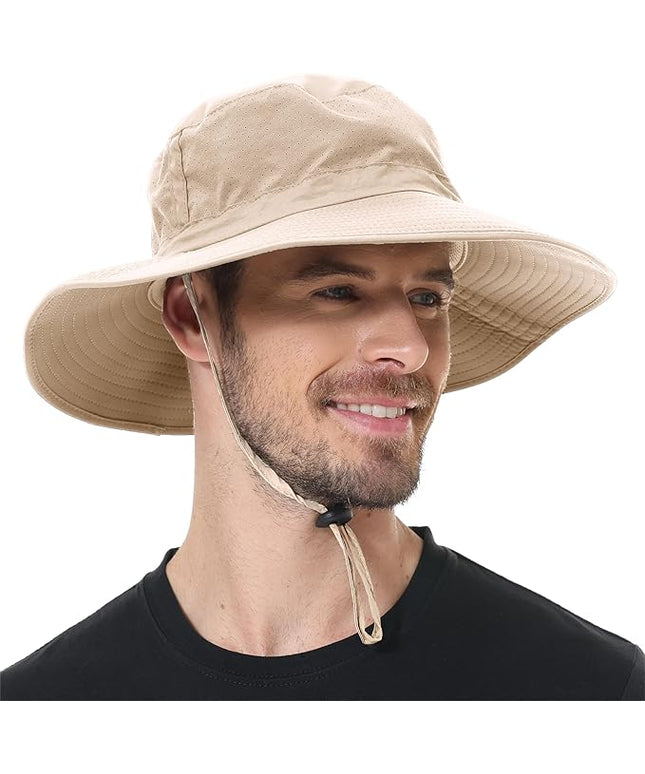 ZOORON Boonie Hat UPF 50+ Cooling Sun Hat for Men and Women,Wide Brim Bucket Hats with UV Protection for Safari Hiking Beach