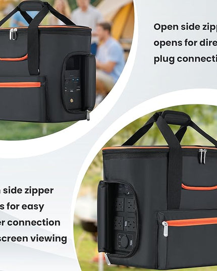 Carrying Bag Compatible with ECOFLOW DELTA 2, Power Station Carrying Bag Compatible with Delta 2, Portable Power Station Carrier Compatible with Eco Flow Delta 2 with Shoulder Strap & Handle