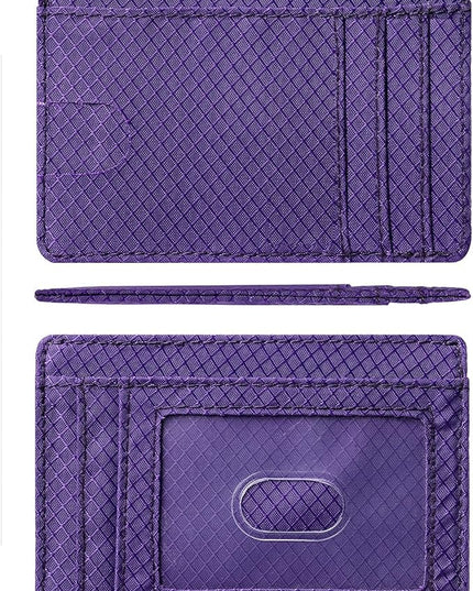Artpaxy Slim Wallet for Men & Women, Minimalist Front Pocket Card Holder for Travel, RFID Blocking, Water Resistant Nylon Wallet for ID & Cash & Credit Card