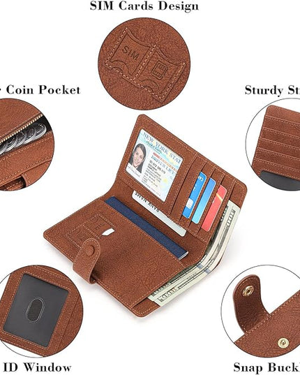 RFID Blocking Passport Wallet Cover Case Travel Document Organizer for Women and Men,Travel Wallet for Credit Card