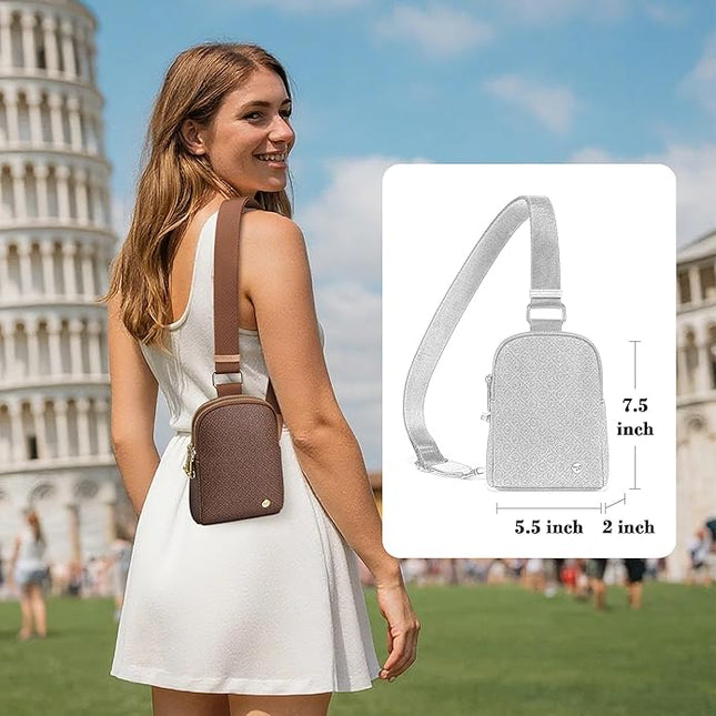 INICAT Small Anti Theft Crossbody Bags Women Valentine's Day Gifts, Vegan Leather Sling Cross Body Purse Travel Essentials