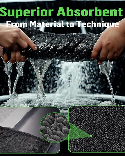 Shower Cleaning Cloths, Premium Car Drying Towel | Ultra Absorbent Twisted-Loop Design| Microfiber Towel for Car, Shower Cabin, Household