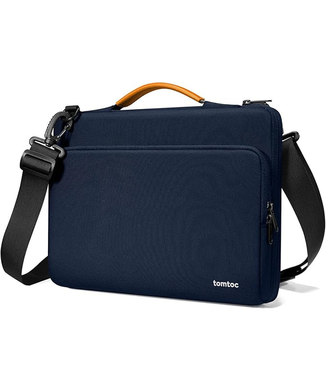 tomtoc 360 Protective Laptop Shoulder Bag for M4 MacBook Pro 16-inch M3/M2/M1 Pro/Max 2024-2019, The NEW RAZER BLADE 15/16, Dell Inspiron 16 Laptop, Water-Resistant Accessory Case