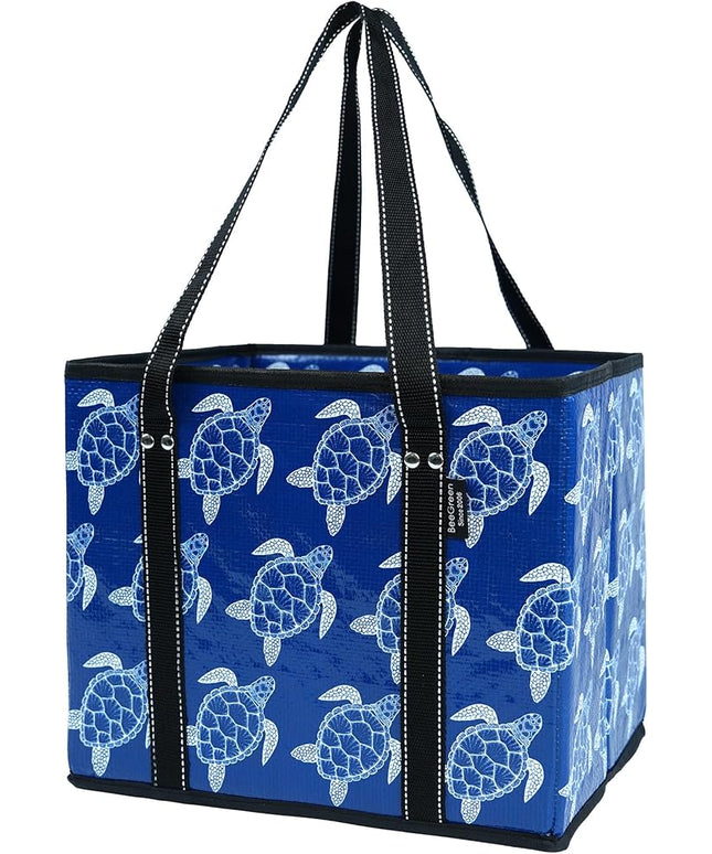 BeeGreen Large Waterproof Reusable Bags Christmas Heavy Duty Shopping Tote for Groceries Pool Gift with Webbing Handles