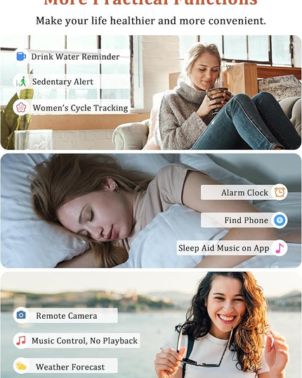 Smart Watch, Alexa Built-in, Answer/Make Calls 44mm Smartwatch Women Men, 1.83" Sports Watch IP68 Waterproof, Heart Rate SpO2 Sleep Stress Monitor, Step Counter Watch for Android & iOS Phone