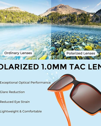 KastKing Skidaway Polarized Sport Sunglasses for Men and Women,Ideal for Driving Fishing Cycling and Running,UV Protection