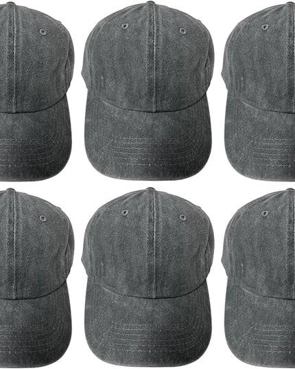 Roytrense Unisex 100% Cotton Washed Low Profile Dad Hat - Adjustable Baseball Cap for Outdoor Activities
