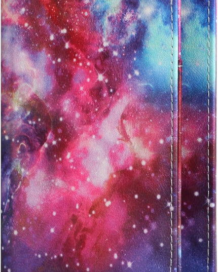 Passport Holder Cover Case PU Leather RFID Blocking Card Pockets Holder Cute Luggage Magnetic Wallet Case for Women Men, Colorful Galaxy