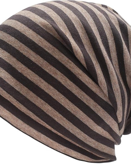 ZLYC Cotton Thin Slouchy Beanie Hat for Men Women Fashion Soft Stretch Knit Skull Cap