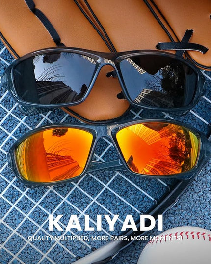 KALIYADI 4 Pack Polarized Sunglasses-Men Sports Sun-glasses: Mens Sunglasses UV Protection for Fishing Driving Cycling
