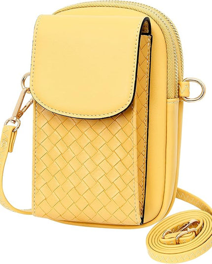 KUKOO Small Crossbody Bag Cell Phone Purse Wallet with Credit Card Slots for Women