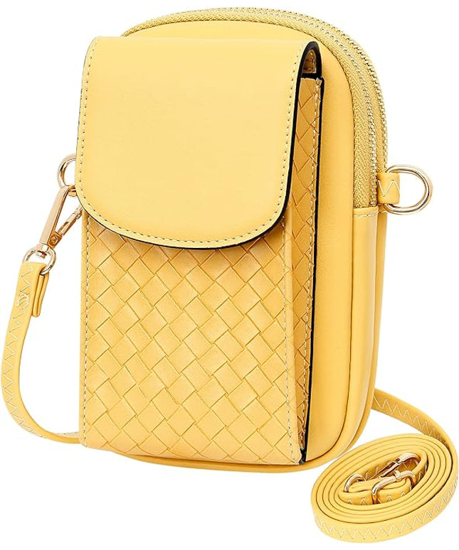 KUKOO Small Crossbody Bag Cell Phone Purse Wallet with Credit Card Slots for Women