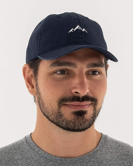 Outdoor Cap -Adult Mountain Dad Hat-Unstructured Soft Cotton