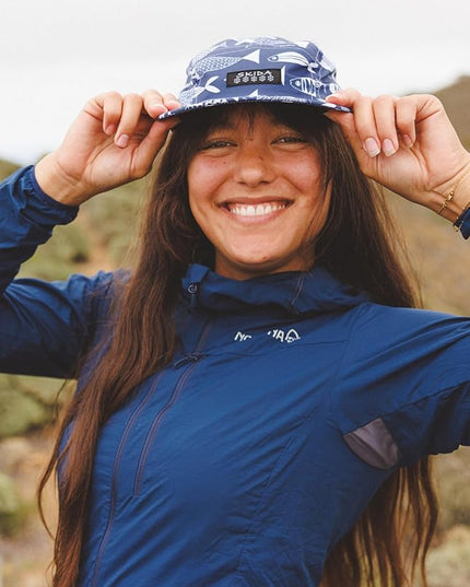 Skida 5 Panel Cap Outdoor UPF Sun Protection Wide Brim Camp Hat Running, Hiking, Golf, Pickleball, Beach Outings