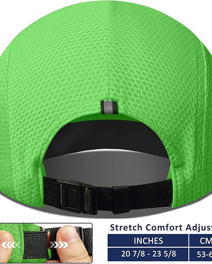GADIEMKENSD Women's Race Day Running Cap Performance Mesh Hat - Excellent Ventilation, Lightweight, Reflective Safety