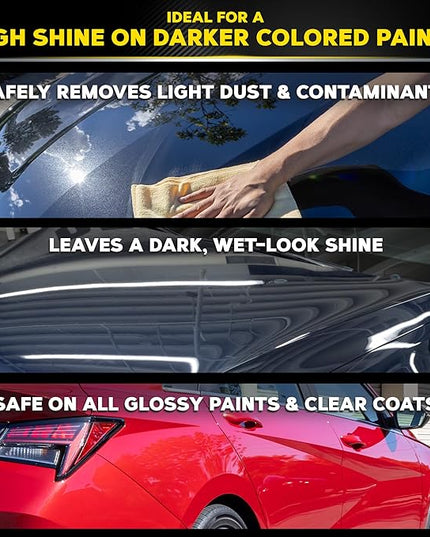 Meguiar's Gold Class High Gloss Premium Quik Detailer, High Lubricity Automotive Quick Detailer Spray that Preserves Wax and Leaves a Deep Dark Shine, 24 Oz Spray Bottle