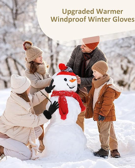 Clothirily Winter Gloves for Women, Touchscreen Texting Winter Gloves Women, Fleece Lined Warm Winter Glove for Cold Weather