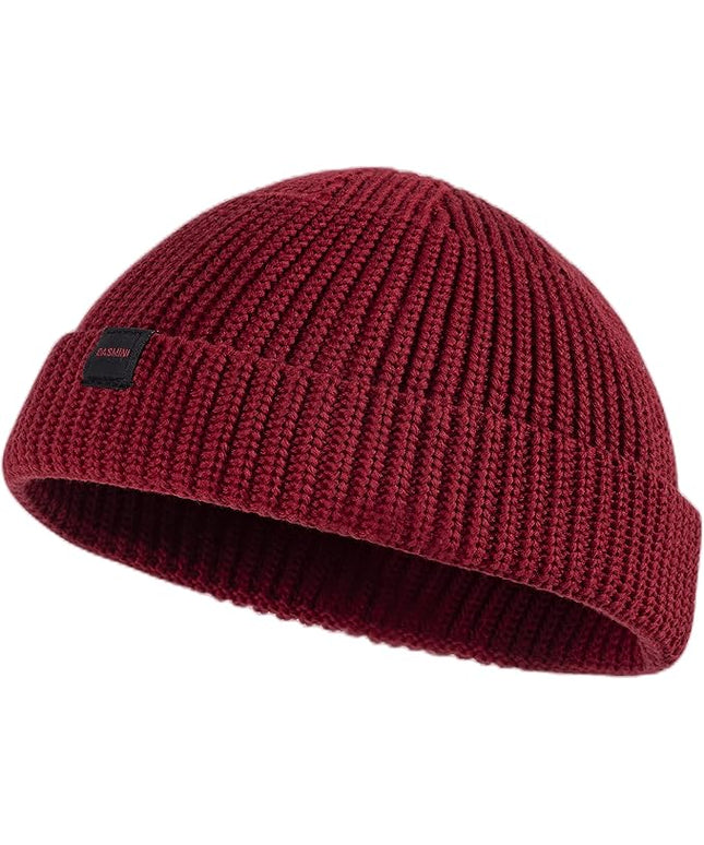 Fisherman Beanie Hats for Men Women,Knit Trawler Skull Cap,Watch Cap,Spring Fall Winter Warm Short Hats