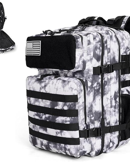 gracedon Tactical Backpack - Military Molle Bag 3 Days Pack for men and Women Large Assault Rucksack 45L (Black)