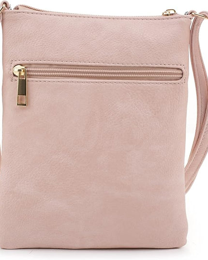 DELUXITY Crossbody Purse Bag Shoulder Bag Multi Pocket Zipper Purse | Mint