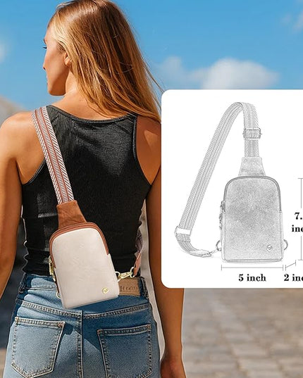 INICAT Sling Bag for Women Touchscreen Small Crossbody Cell Phone Purse Fanny Pack