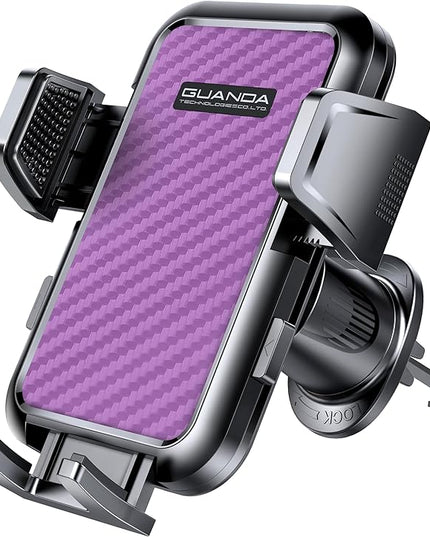 Car Phone Holder Mount for Air Vent, [Never Shake Hook Clip] 360° Adjustable Vent Clip, Compatible with Big Phones,Thick Cases, Phone Holders for Your Car–Fits iPhone, Samsung and Android