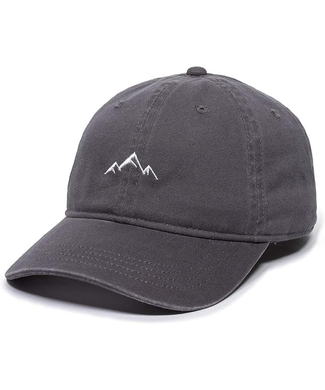 Outdoor Cap -Adult Mountain Dad Hat-Unstructured Soft Cotton