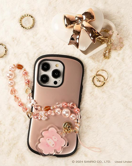 iFace Hello Kitty and Friends Beaded Wristlet Universal Charm Strap [Latte Bear Series] – Cute Wrist Strap for Cell Phone Camera Keys AirPods