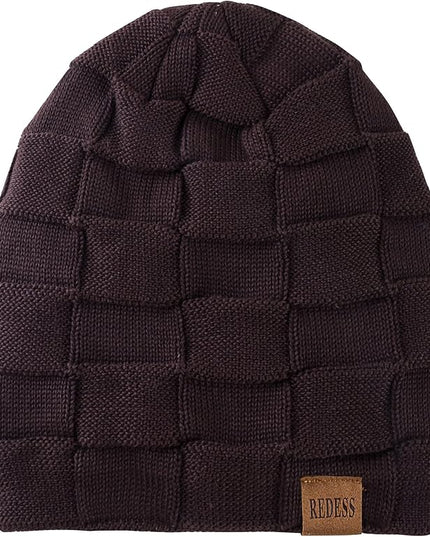 REDESS Beanie Hat for Men and Women Winter Warm Hats Knit Slouchy Thick Skull Cap
