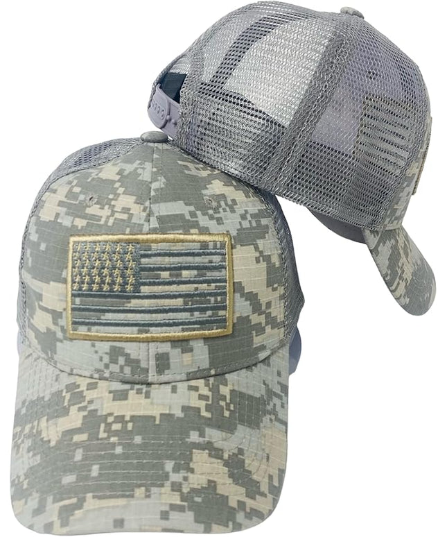 Roytrense Embroidered American Flag Unisex Baseball Cap (100% Cotton)