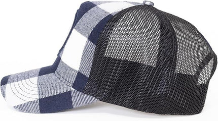 Urban Effort Mesh Back Cap - for Men and Women Baseball Hat 5-Panel Trucker Hat - Great Snapback Closure for Hunting & Hiking