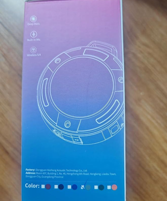 aowoka 2025 New Portable Bluetooth Speakers (Light Red)