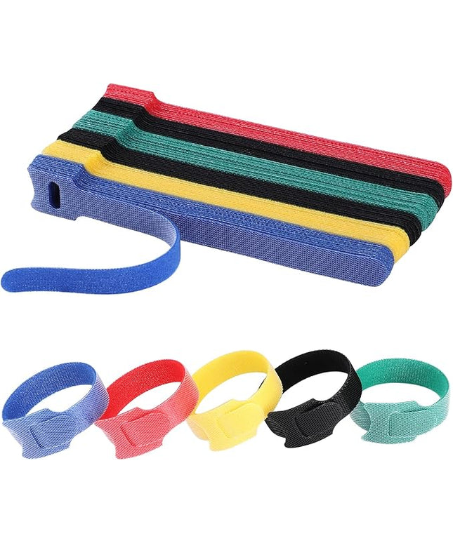 120PCS 6 Inch Cable Ties Reusable Multi-Purpose Wire Ties Cord Organizer Adjustable Cable Management 5 Colors