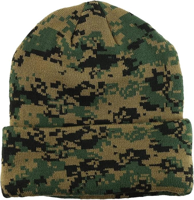 Gelante Unisex Beanie Cap Knitted Warm Solid Color