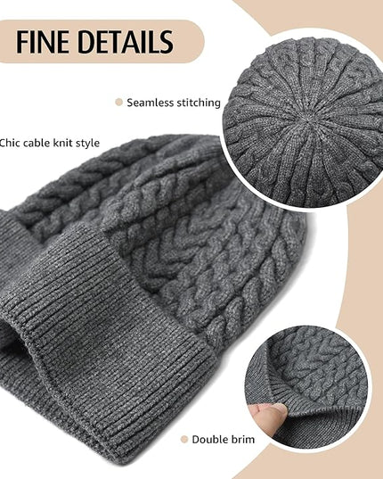 HiRui Knit Beanie Hats for Men Women Winter Hats Skull Caps Warm Classic Slouchy