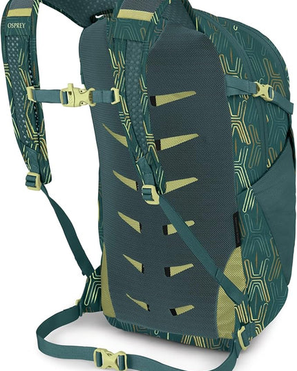Osprey Daylite Plus Commuter Backpack - Everyday Pack with Laptop Sleeve, Bottle Pockets, and Extra Storage, Fuzzy Window Print/Torrent Blue