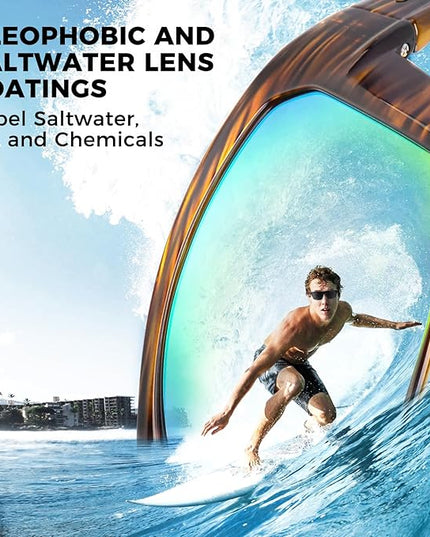 KastKing Huzzah Polarized Sport Sunglasses for Men and Women, Ideal for Driving Fishing Cycling and Running,UV Protection