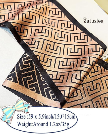 Purse Scarf For Handbags Head Scarves For Women's Hair Bags Scarfs Long Skinny Scarves Fashion Silky