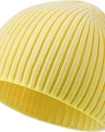 choshion Wool Knit Fisherman Beanie Hat for Men Women,Cuffless Warm Short Cuff Beanies Toboggan Ski Hats Winter Skull Cap