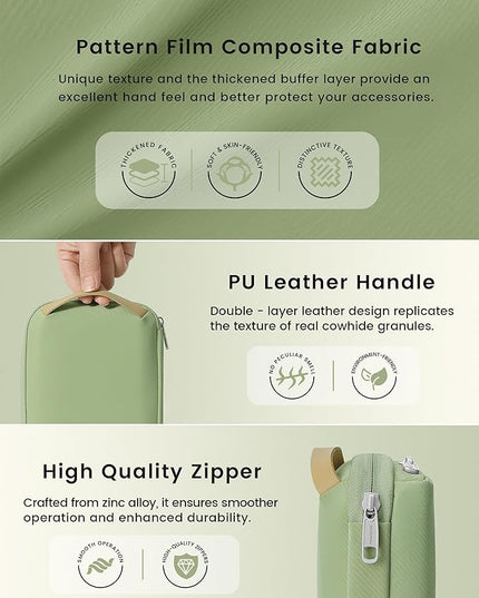 Travelkin Travel Cord Organizer, Electronic Organizer Travel Case, Cable Organizer Bag For Cords,Chargers Phone, Sd Card,Usbs