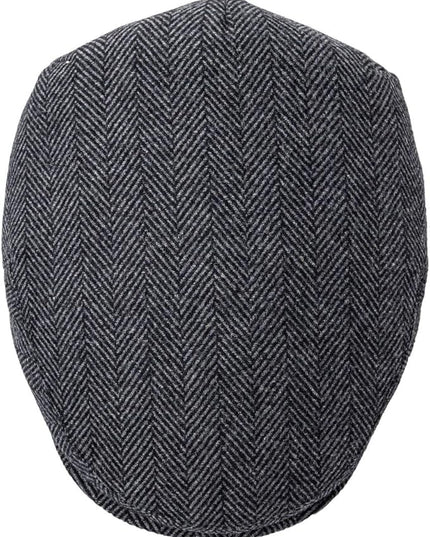 FEINION Men's Wool Tweed Newsboy Ivy Cap Gatsby Golf Flat Hat