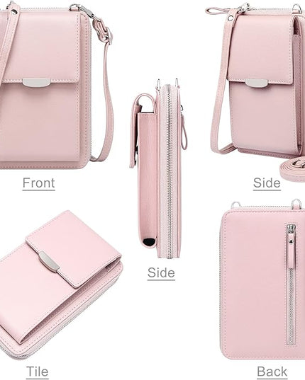 KUKOO Small Crossbody Bag Cell Phone Purse Wallet with Credit Card Slots for Women