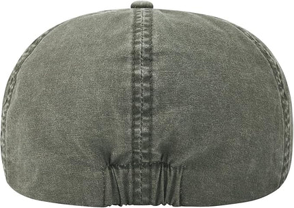 VOBOOM Cotton Washing Flat Cap Cabbie Hat Gatsby Ivy Irish Hunting Newsboy