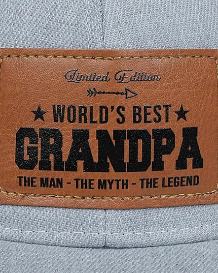 VIOZOFA Men's Hat Gifts - Men Cap Gifts for Christmas Father's Day Birthday Trucker Hat Leather Pattern Baseball Cap
